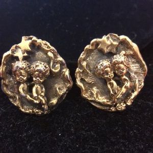 Tortolani Crislu Vintage Gemini Astrology Cufflinks